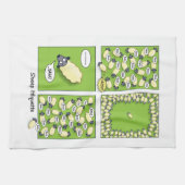 ヒツジのエチケット キッチンタオル (横)