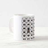 ヒツジのオーストラリアのケルピー コーヒーマグカップ (正面左)