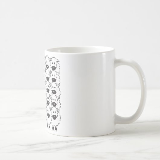 ヒツジのオーストラリアのケルピー コーヒーマグカップ (右)