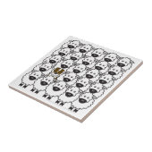 ヒツジのオーストラリアの羊飼い タイル (側面)