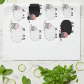 ヒツジのカウント キッチンタオル (折り畳み)