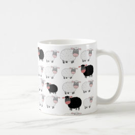 ヒツジのカウント コーヒーマグカップ
