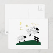 ヒツジのカウント ポストカード (正面/裏面)