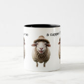 ヒツジのカップ ツートーンマグカップ (中央)