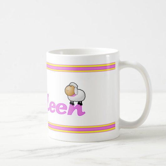 ヒツジのキャサリーンPersonalize15 Mug*specialの要求 コーヒーマグカップ (右)