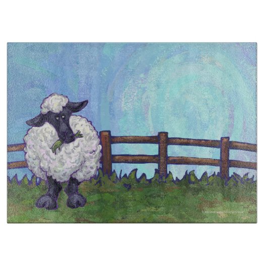 ヒツジのギフト及び付属品 カッティングボード (正面)