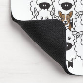 ヒツジのコーギー マウスパッド (コーナー)