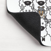 ヒツジのシェットランド・シープドッグ マウスパッド (コーナー)