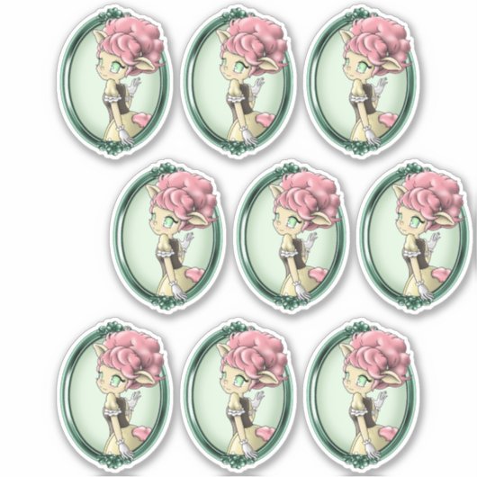 ヒツジのシール シール (正面)