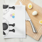 ヒツジのトリオ キッチンタオル (四つ折り)