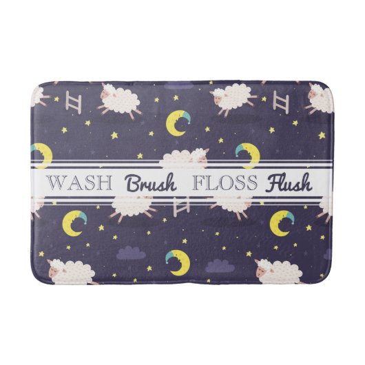 ヒツジのバス・マットのカウント バスマット (正面)