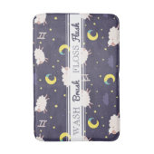 ヒツジのバス・マットのカウント バスマット (正面縦)