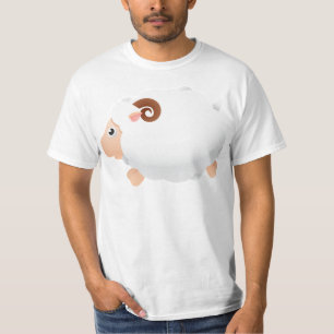 ヒツジのヒツジのほ乳類の白くかわいい動物 Tシャツ