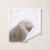 ヒツジのプロフィールの家畜 バスタオルセット (ウォッシュタオル)