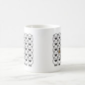 ヒツジのボーダーコリー コーヒーマグカップ (中央)