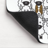 ヒツジのボーダーコリー マウスパッド (コーナー)