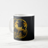 ヒツジのラムのヤギの年 コーヒーマグカップ (正面左)