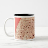 ヒツジのレバーのモデル ツートーンマグカップ (左)