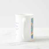 ヒツジの冗談のマグのサファイアのHallidayの芸術家 ボーンチャイナマグカップ (裏面)