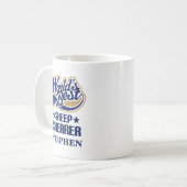 ヒツジの剪断機のパーソナライズなマグのギフト コーヒーマグカップ (正面左)