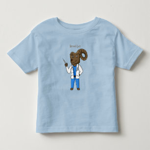 ヒツジの医者漫画のイラストレーション トドラーTシャツ