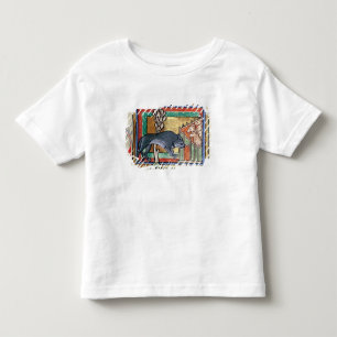 ヒツジの外のMSローイAのオオカミは折ります トドラーTシャツ