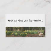 ヒツジの子ヒツジのラムの家畜牧場 名刺 (裏面)