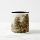 ヒツジの家畜商人 ツートーンマグカップ (中央)