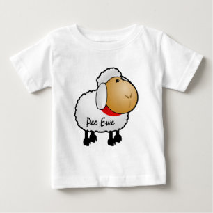 ヒツジの小便の雌ヒツジのワイシャツ ベビーTシャツ