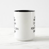 ヒツジの平静そして焦点を保って下さい マグカップ (中央)