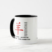 ヒツジの年 マグカップ (正面左)