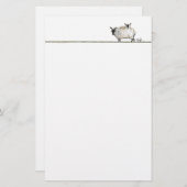 ヒツジの文房具 便箋 (正面/裏面)