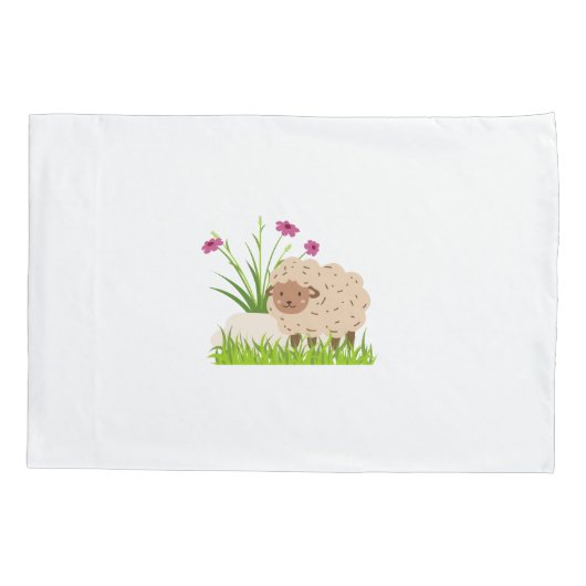 ヒツジの枕カバー 枕カバー (裏面)