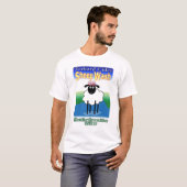 ヒツジの洗浄りんご酒 Tシャツ (正面フル)