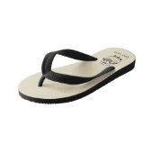 ヒツジの漫画ベージュ キッズビーチサンダル (アングル)