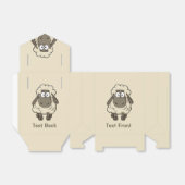 ヒツジの漫画ベージュ フェイバーボックス (折り畳みなし)