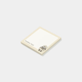 ヒツジの漫画ベージュ ポストイット