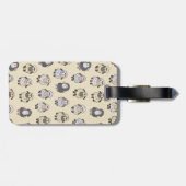 ヒツジの漫画ベージュ ラゲッジタグ (裏面横)