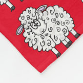 ヒツジの群れフリースブランケット フリースブランケット (角)