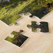 ヒツジの群れ三色高原のラフ色 –  ジグソーパズル (側面)