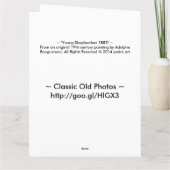 ヒツジの若者1885年 カード (裏面)