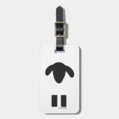 ヒツジの荷物のラベル ラゲッジタグ (正面縦)