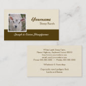 ヒツジの農場の名刺 名刺 (正面/裏面)