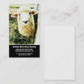 ヒツジの農場またはせん断サービス 名刺 (正面/裏面)