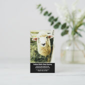 ヒツジの農場またはせん断サービス 名刺 (スタンド正面)