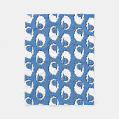 ヒツジの青のカウント,フリースブランケット フリースブランケット (正面)