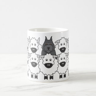 ヒツジのBouvier コーヒーマグカップ