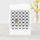 ヒツジのBriard カード (黄色い花)