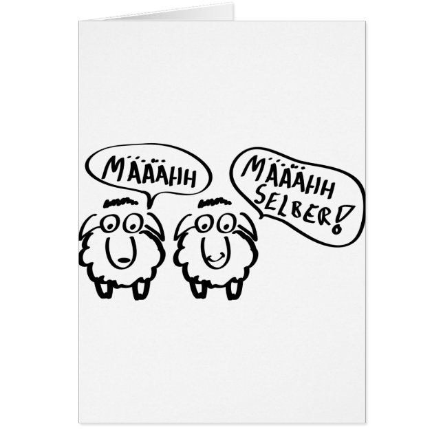ヒツジのschafeのmääähhhのmäähhhのselber! (正面)