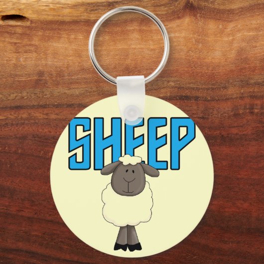 ヒツジのTシャツおよびギフト キーホルダー (正面)